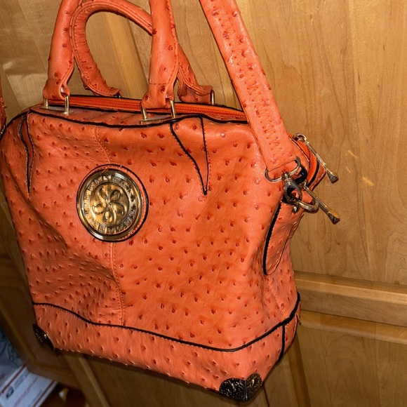 Faux Ostrich leather bag ; really is gorges made in China - Picture 6 of 17